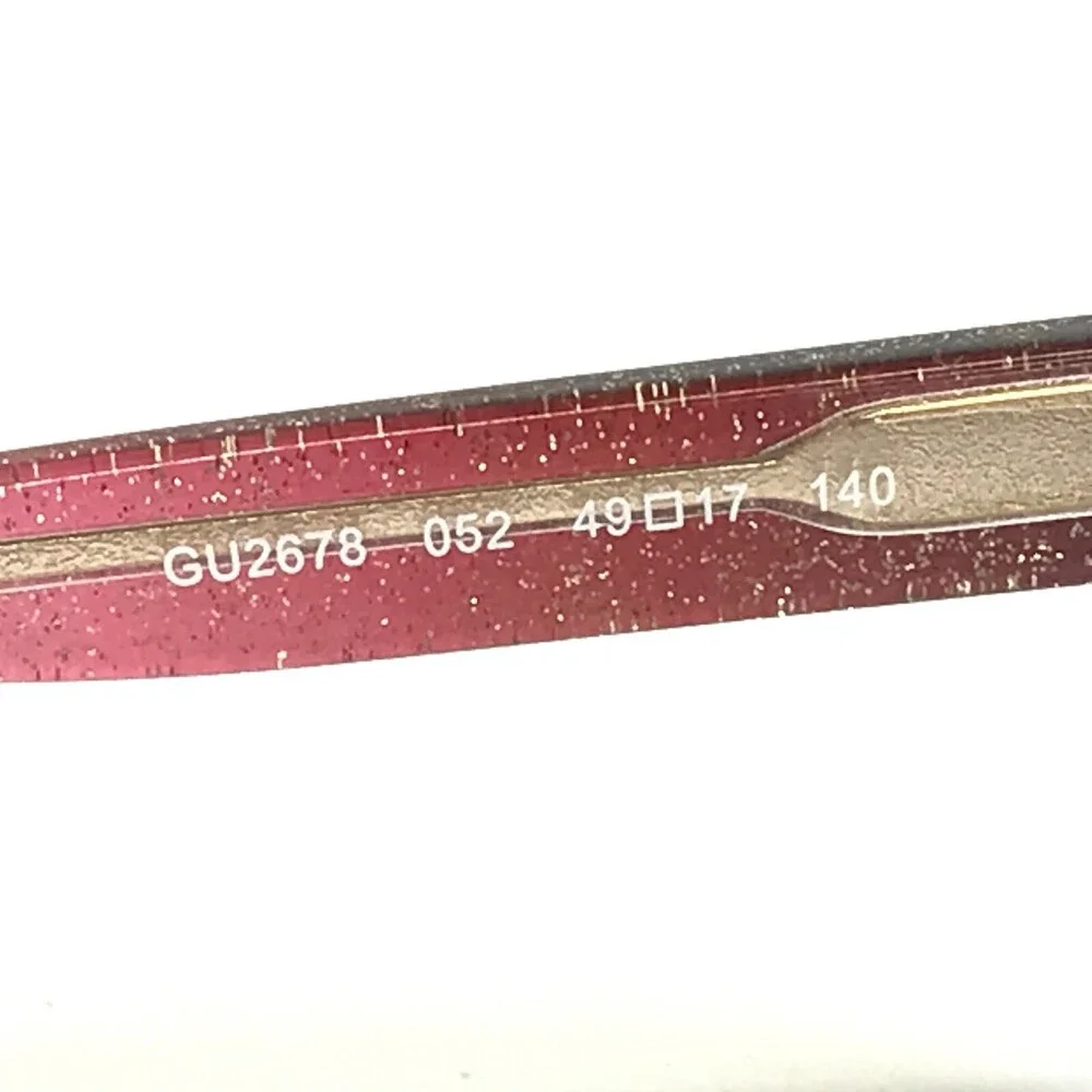 Guess Petite Eyeglasses Frames GU2678 052 Brown Tortoise Pink Glitter 49-17-140